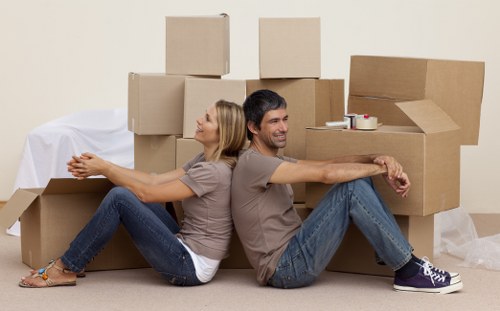 Office removals team planning a Bullscross business relocation